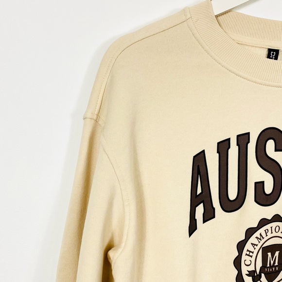 H&M Cream Graphic Crewneck Sweatshirt - Picture 4 of 4